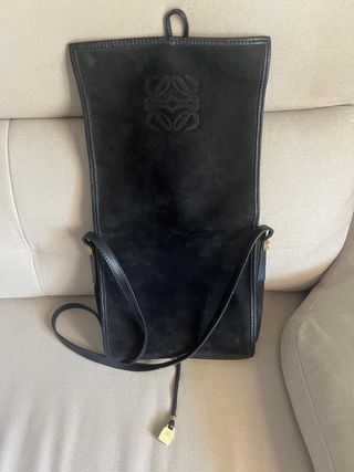 Bolso Loewe Negro Piel/Ante