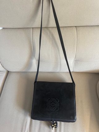 Bolso Loewe Negro Piel/Ante