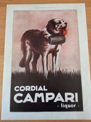 Pubblicità Campari 1924 Cappiello Originale