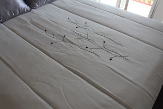 Edredón Cama 1.50m Gris/Blanco