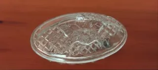 Mantequera o Joyero Cristal Tallado Vintage