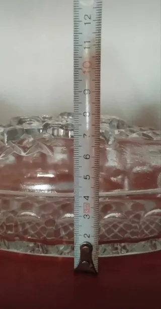 Mantequera o Joyero Cristal Tallado Vintage