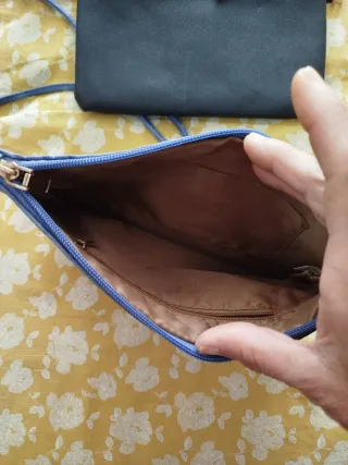 Lote 2 bolsos negro y azul nuevos