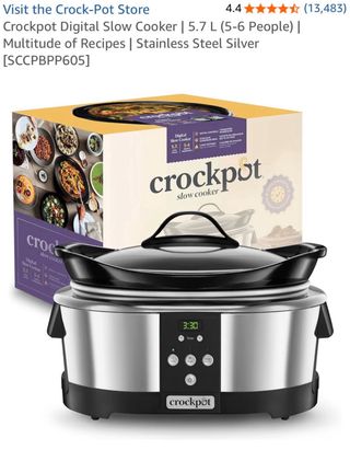 Olla de cocción lenta Crock-Pot digital 5.7L