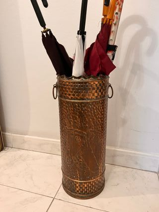Paraguero Bastonero de cobre de los años 60's