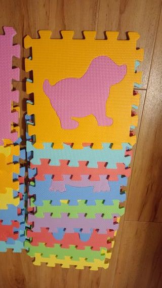 Suelo goma infantil puzzle animales