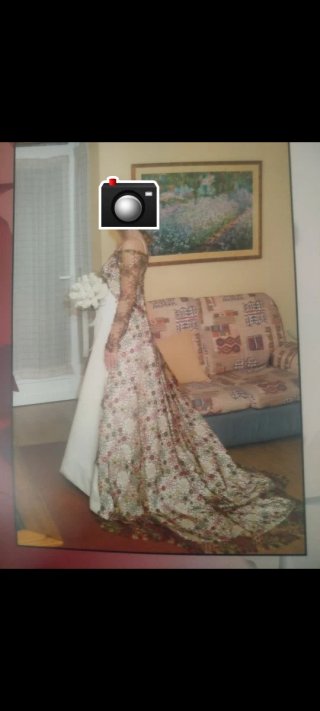 Vestido de Novia con abrigo. Modista María Alegre.