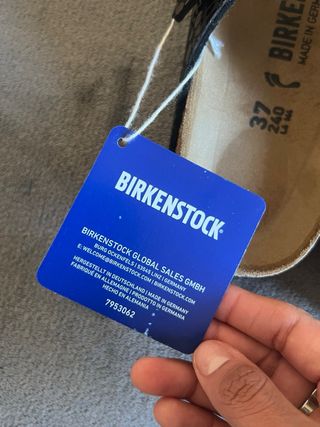 Birkenstock Arizona Print Platinum Negro Talla 37