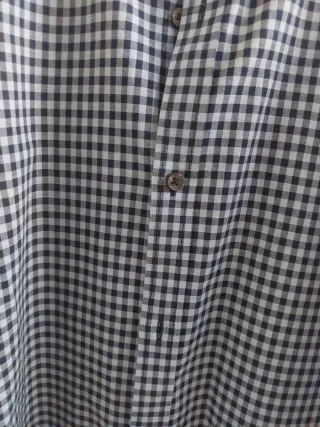 Camisa Cortefiel Cuadros Azul Talla L