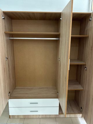 Armario 3 puertas madera