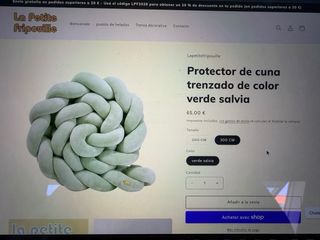 2 Trenzas protector cuna La petite Fripouille