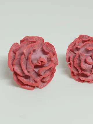 Pendientes Flor Rosa