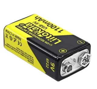 PILAS RECARGABLES 9v Litio 1100mAh