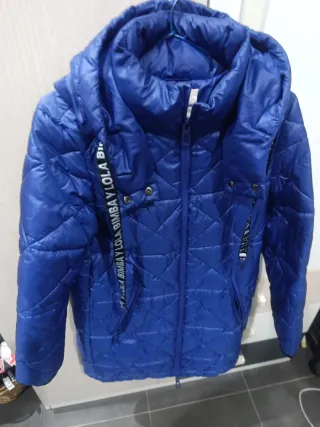 Abrigo azul acolchado BIMBA Y LOLA