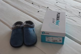 Zapatillas de estar por casa ROAL azul/gris T.38