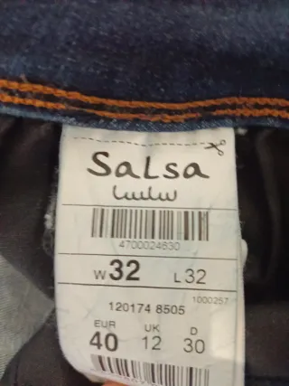 Pantalón vaquero azul Salsa