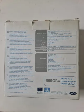 Disco multimedia LaCie LaCinema Classic 500GB
