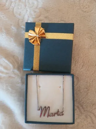 Collana nome argento 925 Marta