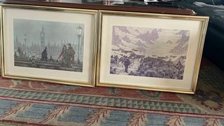 2 Fogli con Cornice Dorata