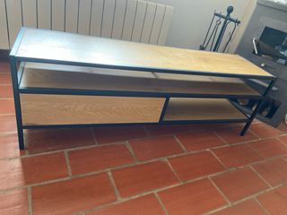 Mueble TV madera y metal
