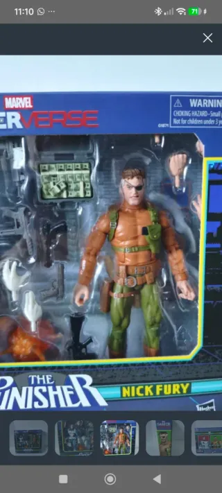 Marvel Legends Punisher y Nick Fury