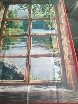 Tela Decorativa Ventana Río