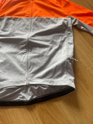 Maillot Ciclismo Hombre Talla L Naranja/Gris