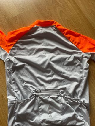 Maillot Ciclismo Hombre Talla L Naranja/Gris