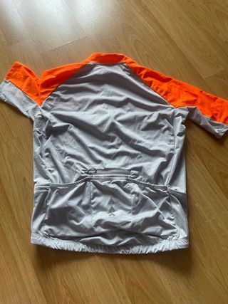 Maillot Ciclismo Hombre Talla L Naranja/Gris