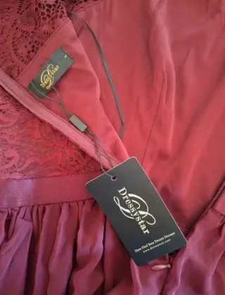 Vestido elegante morado talla L