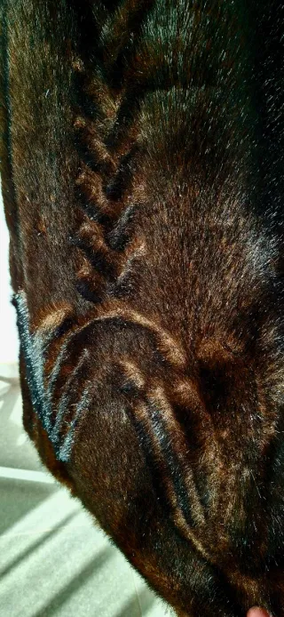 Abrigo de Astracán Marrón sin usar