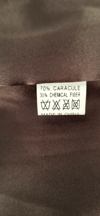 Abrigo de Astracán Marrón sin usar