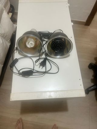 Lámpara doble para camaleón(acepto ofertas)