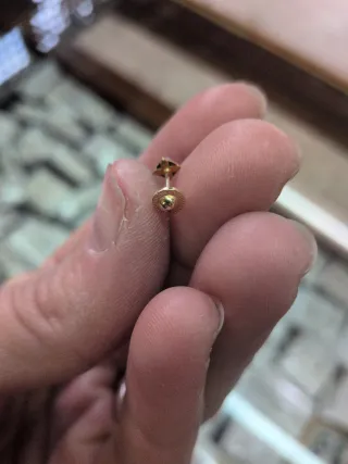 Pendientes Oro 18k Mini Cuadrado Turquesa