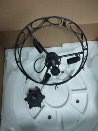 Lámpara de techo estructura metálica