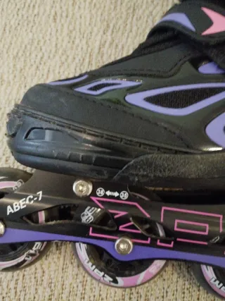 Set Patines luces led en Línea niños + Casco + Pro