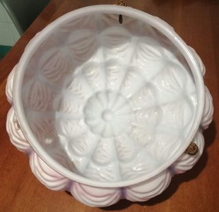Lampadario Liberty Vetro Opalino Anni 30/40