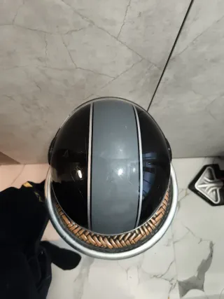 Casco Moto Negro con Visera Oferta solo hoy 10€