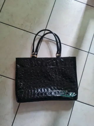 Borsa donna effetto coccodrillo