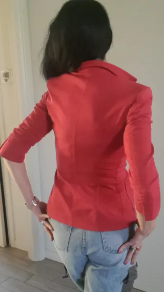 Giacca rossa Made in Italy tg.XS