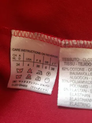 Giacca rossa Made in Italy tg.XS
