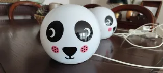 2 Lámparas Infantiles Panda