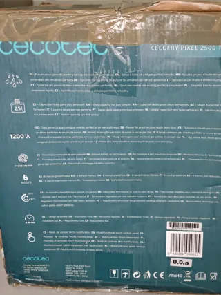 Cecofry pixel 2500 touch Cecotec Nuevo 2,5l