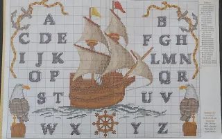 Revista punto de cruz antigua Abededarios 2