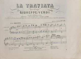 La Traviata Ricordi Edición Temprana ca. 1853