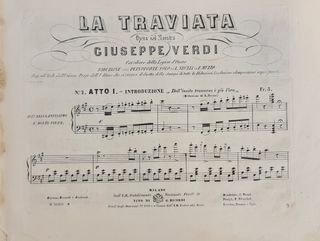 La Traviata Ricordi Edición Temprana ca. 1853