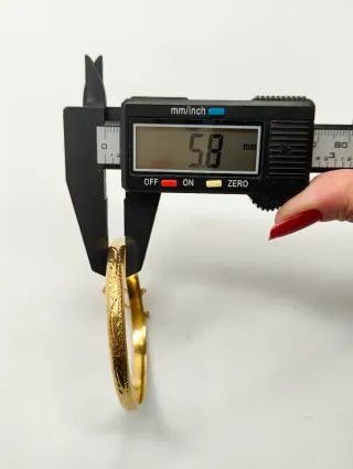 Pulsera Caña Oro 18kt tallada con cadena seguridad