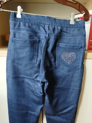 Pantalones jeggings vaqueros Guess azules con tac