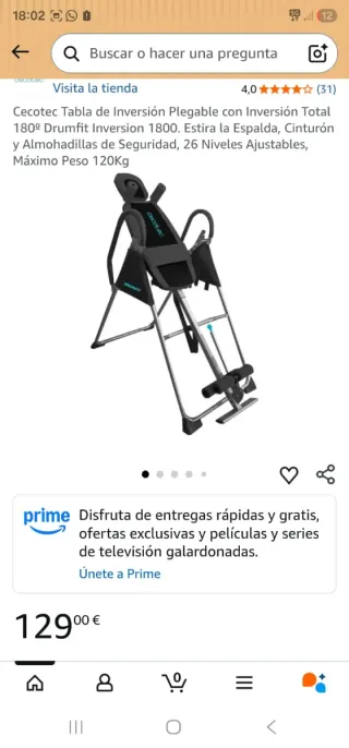 Cecotec Tabla de Inversión Plegable 1800