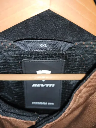 Chaqueta Revit Moto Marrón y Dorado